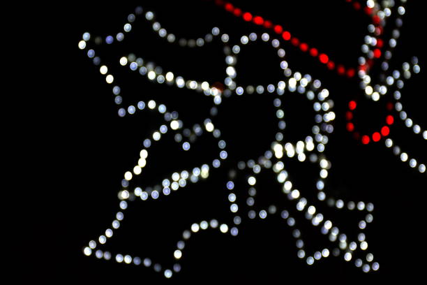 istock Blurred lighting defocused dot for decoration backdrop light glitter merry christmas and Happy new year 1154600991