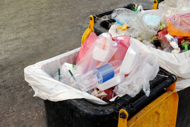 istock bin waste, garbage waste plastic trash, full bins waste plastic bags close up, pollution trash plastic waste, garbage trash plastic bags heap 1154605875