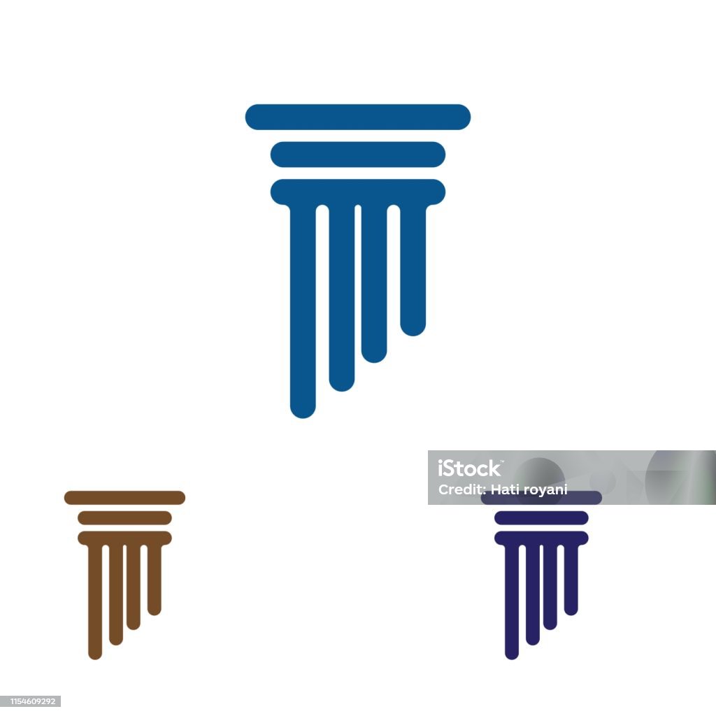Column Engineering Logo Column Logo Vector Template Stock Illustration - Download Image Now ...