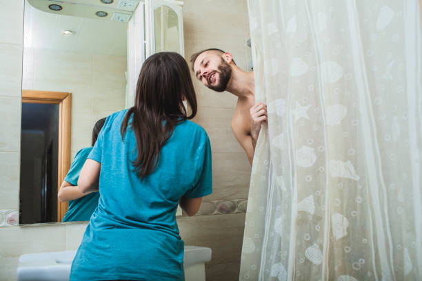 istock young couple in the bathroom 1154617547