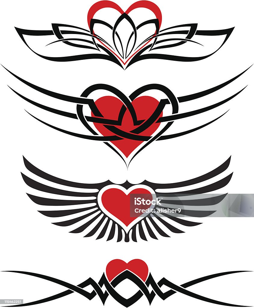 Love Tattoo Set Vector Stock Illustration - Download Image Now ...