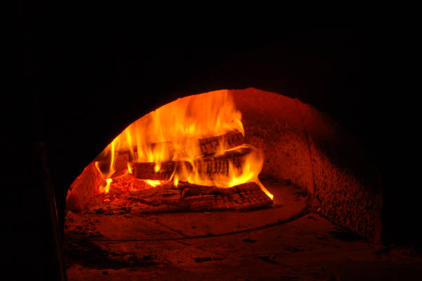the wood-burning oven