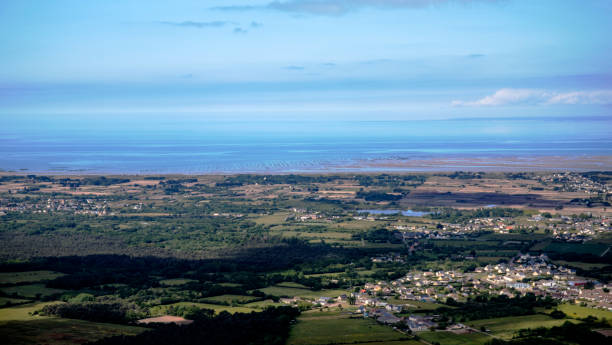 istock Mont Saint Michel Bay from airplane in normandy 1154627919
