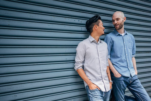 istock Gay couple portrait 1154629507
