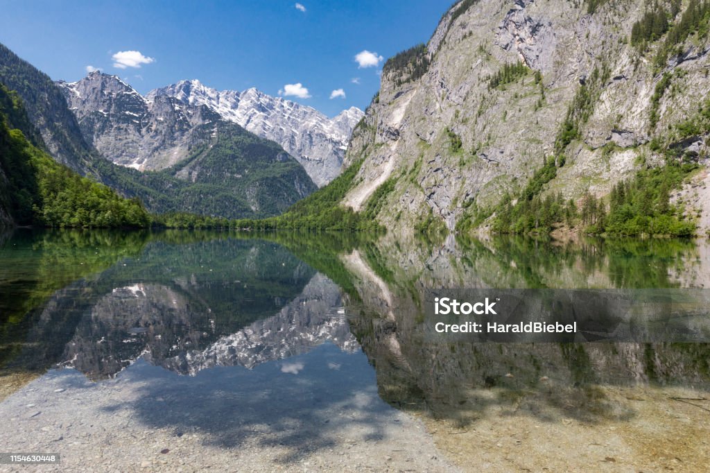 Obersee in Bayern, im Sommer - Lizenzfrei Alpen Stock-Foto