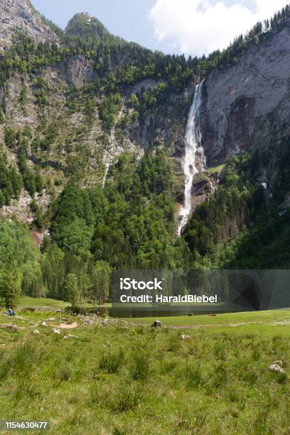 Roethbachfall Wasserfall Am Obersee In Bayern Im Sommer Stockfoto und mehr Bilder von Alpen