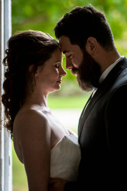 istock bridal couple silhouette 1154630904