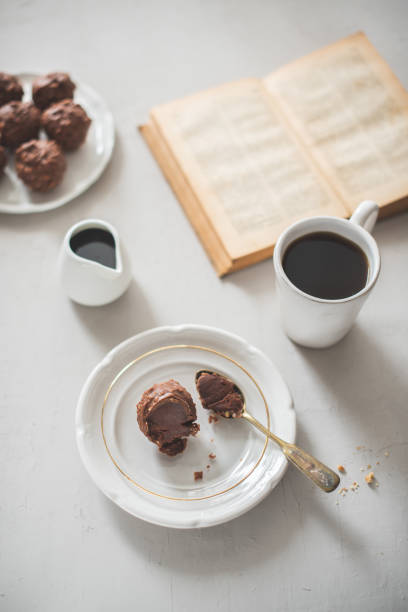 istock Homemade chocolate Cake Pops covered with milk chocolate and nuts 1154638645
