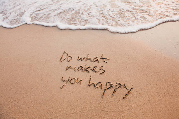 Do what makes you happy, inspirational quote, happiness concept.