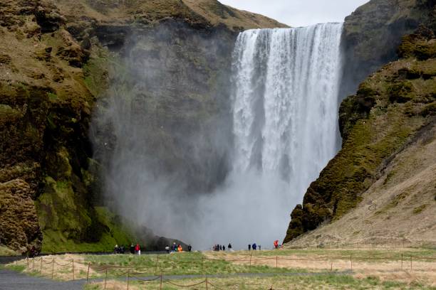 istock Skogafoss waterfalls in Iceland 1154652902