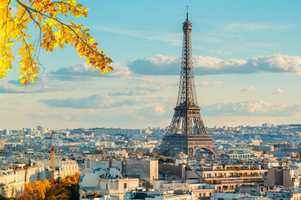 istock eiffel tour and Paris cityscape 1154665256