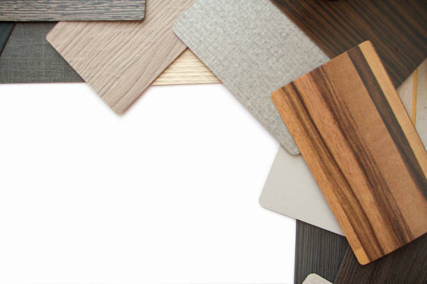 istock Background or concept of multi-colored cards in gray and brown tones and different textures isolate on a white background 1154666676