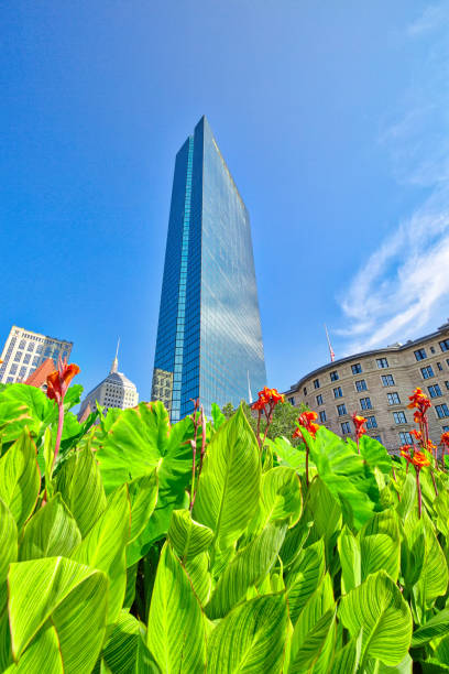 istock Boston, Famous Copley Square and city skyline 1154666934