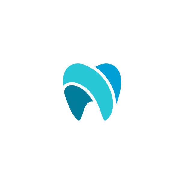 Modern Unique Tooth Dental Health Icon Modern Unique Tooth Dental Health Icon with Blue Color for Pediatric Dentistry Family Dentist and High End Look dentist stock illustrations