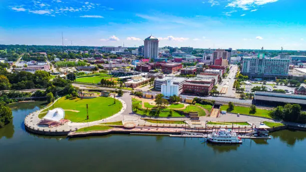 Montgomery Alabama Drone Skyline Aerial.