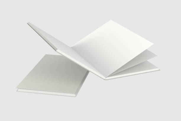 istock The organized hard cover notebooks, 3d rendering. 1154675051