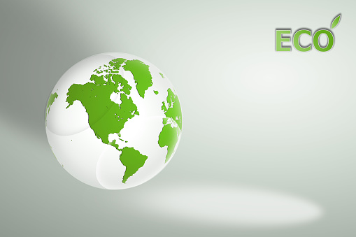 Eco earth green background
