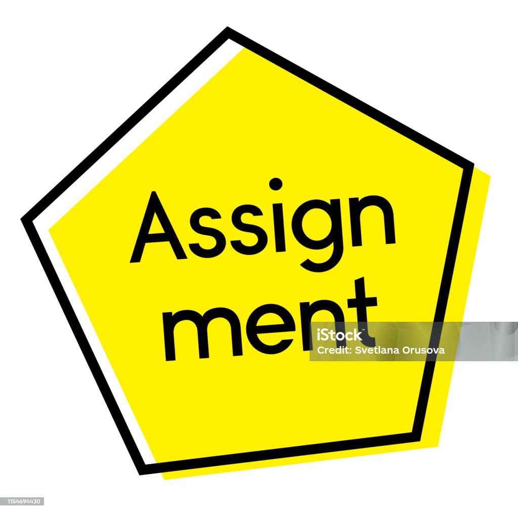 Coursework Assignment Sign Assignment Stamp On White Background Stock Illustration - Download ...