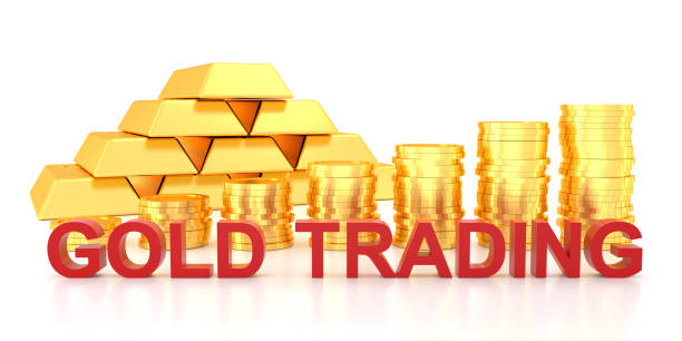 Gold trading for website banner. 3D rendering of gold bars. Gold trading for website banner. 3D rendering of gold bars. goldco llc stock pictures, royalty-free photos & images