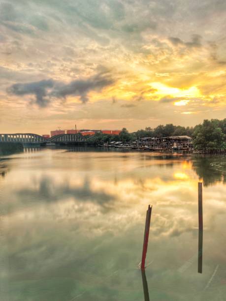 istock Sunset at Fishing Village 1154701772