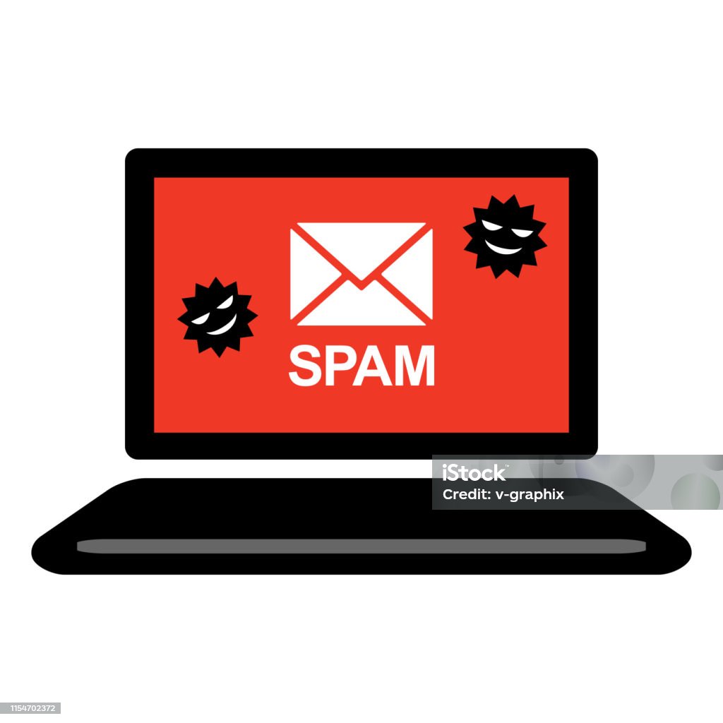 Máy Tính Xách Tay Spam Hình Ảnh Spam Virus Biểu Tượng Vector Minh ...