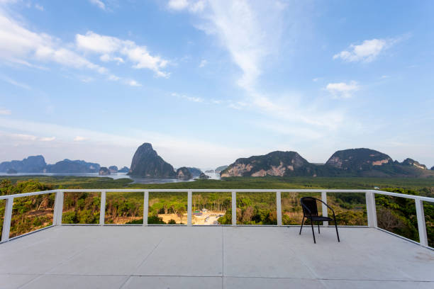 istock Beautiful scenery view from sametnangshe viewpoint in Phangnga Thailand 1154710743