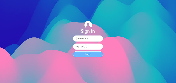 Login User Interface Modern Screen Design For Mobile App And Web Design ...