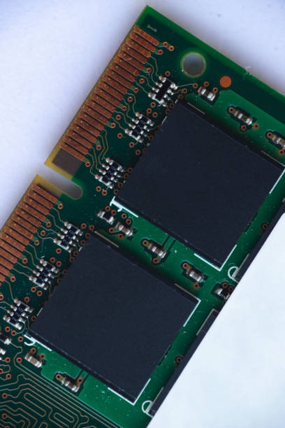 istock Macro photo of laptop RAM chip with space for writing 1154720724