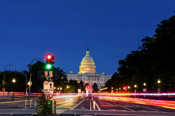 istock Capitol Building from Pennsylvania Avenue, Long exposure, Washington DC 1154727069