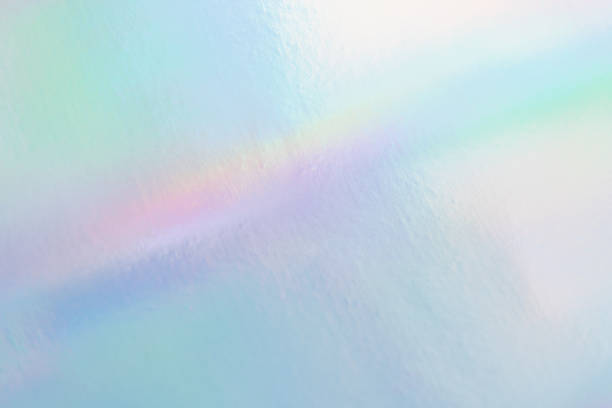 istock Holographic neon shiny background. Minimalist style, millennial colors. 1154731379