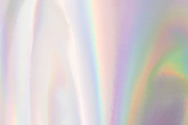 istock Holographic neon shiny background. Minimalist style, millennial colors. 1154731393