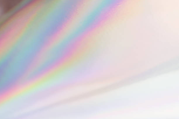 istock Holographic neon shiny background. Minimalist style, millennial colors. 1154731418