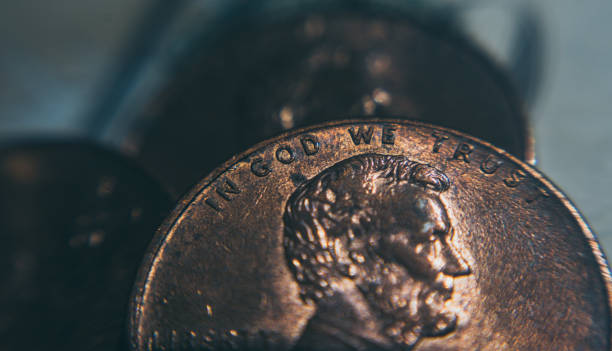 istock Old one cent coin. Business and Finance 1154733657