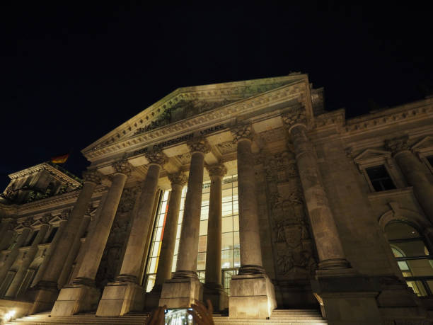 istock Bundestag parliament in Berlin at night 1154735100