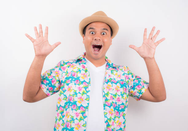 istock Happy young asian man in summer uniforms. 1154745179