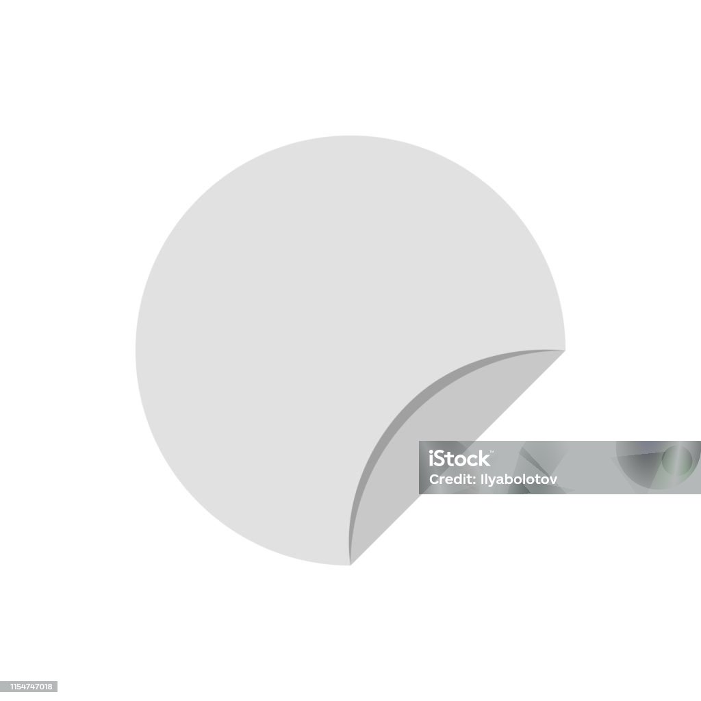 Paper In Circle Circle Paper Template Stock Illustration - Download Image Now ...