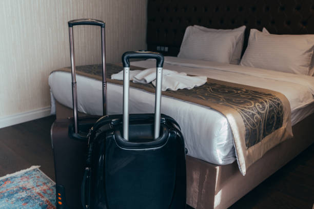 istock Luggage in the hotel room 1154748833