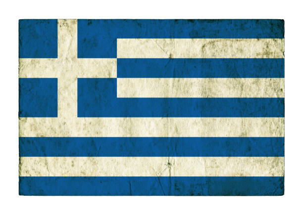 istock Grunge flag of Greece background isolated 1154753791
