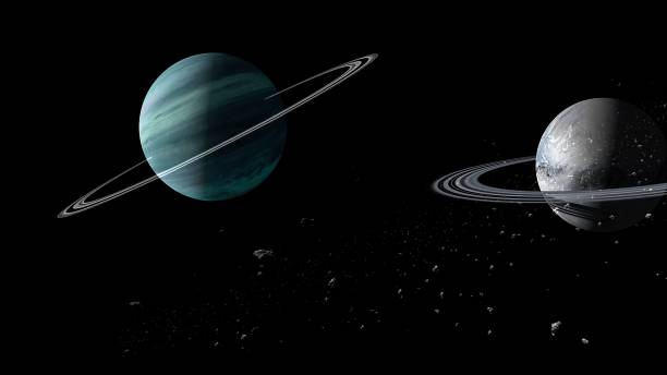 istock Planets and galaxy, science fiction wallpaper. 1154755037