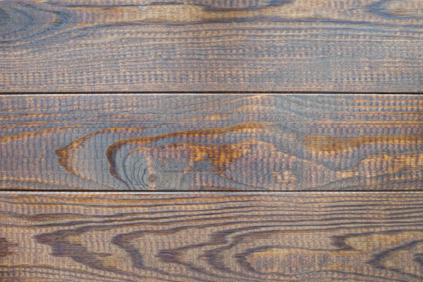 istock Brown wooden background or texture, horizontal, copy space top view 1154758283