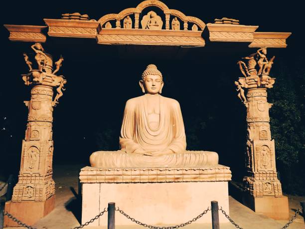 istock Buddha statue at river front, Ahmedabad, Gujarat 1154758577