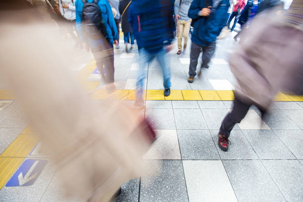 istock People movement rushing to the train station 1154759830