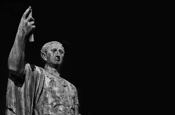 istock Nerva Emperor of Ancient Rome(Black and White with copy space) 1154762205