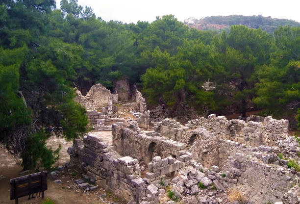 istock Phaselis ancient city ruins and natural park in Antalya 1154774773