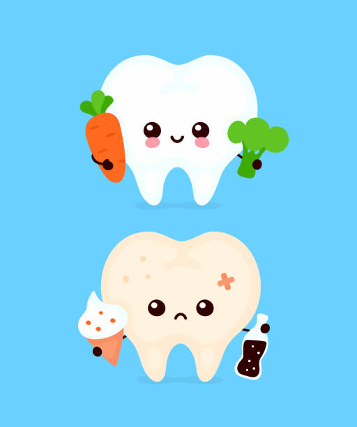 illustrazioni stock, clip art, cartoni animati e icone di tendenza di felice carino sorridente sano con broccoli - 4694