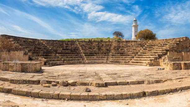 istock Ancient Odeon amphitheatre in Paphos Archaeological Park, Cyprus 1154782035
