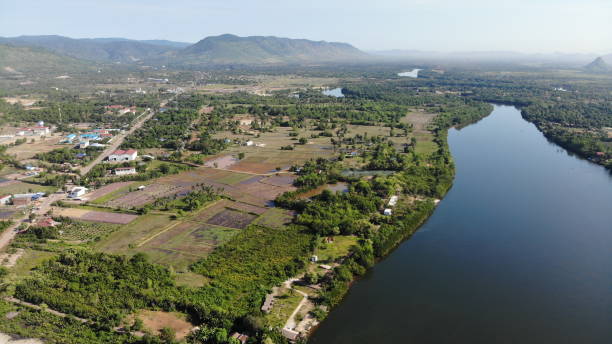 istock Drone picture of river 1154793897