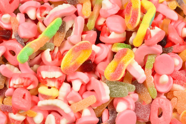 istock Assorted gummy candies. Top view. Jelly  sweets. 1154794436