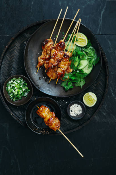 istock Japanese chicken yakitori skewers 1154797812