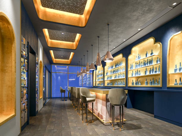 istock 3D render of cafetaria and restaurant 1154798370